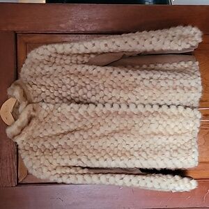 Vintage Custom Fur Bomber-Style Jacket